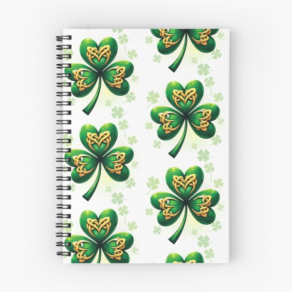 Item preview, St. Patrick's Lucky Shamrock A harmonious heart pattern featuring shamrocks of various sizes and shades of green to give a pleasing and balanced design. designed and sold by Grang Art Artistic Designs.