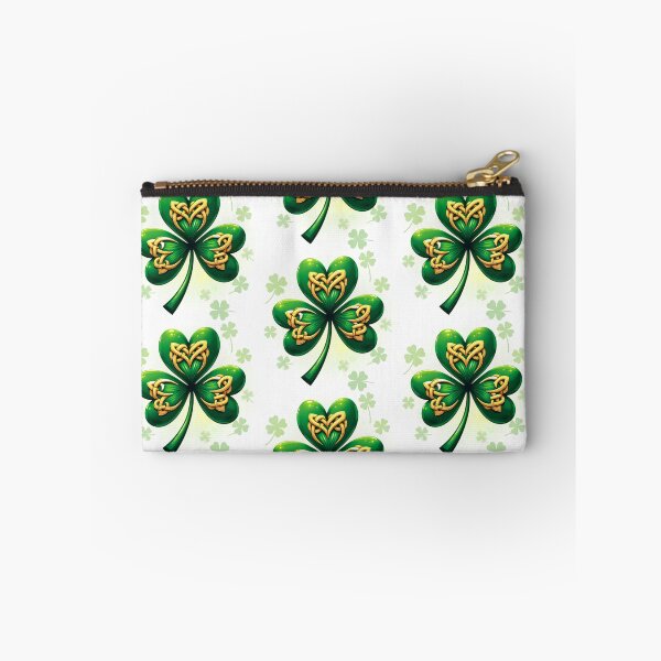 Item preview, St. Patrick's Lucky Shamrock A harmonious heart pattern featuring shamrocks of various sizes and shades of green to give a pleasing and balanced design. designed and sold by Grang Art Artistic Designs.