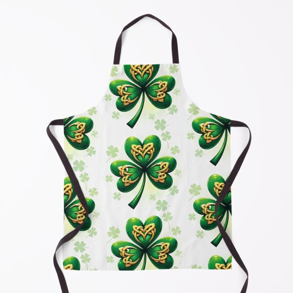 Item preview, St. Patrick's Lucky Shamrock A harmonious heart pattern featuring shamrocks of various sizes and shades of green to give a pleasing and balanced design. designed and sold by Grang Art Artistic Designs.