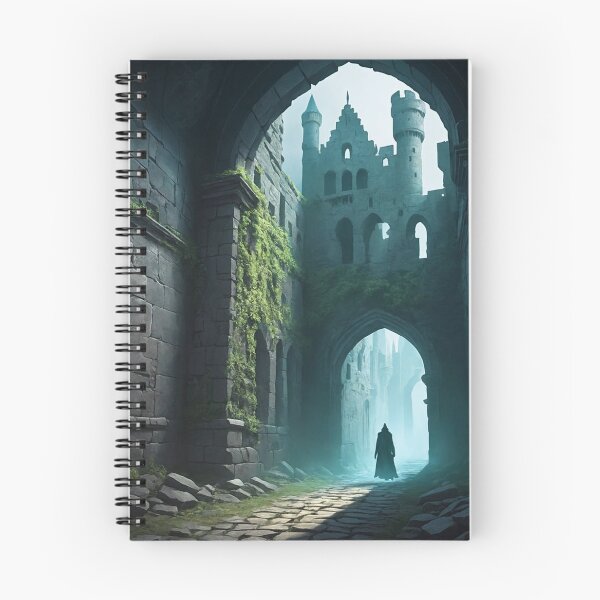 Item preview, A spectral figure drifts through the crumbling corridors of an old castle, its ghostly presence leaving a chill in the air designed and sold by Giuseppe Cammino.