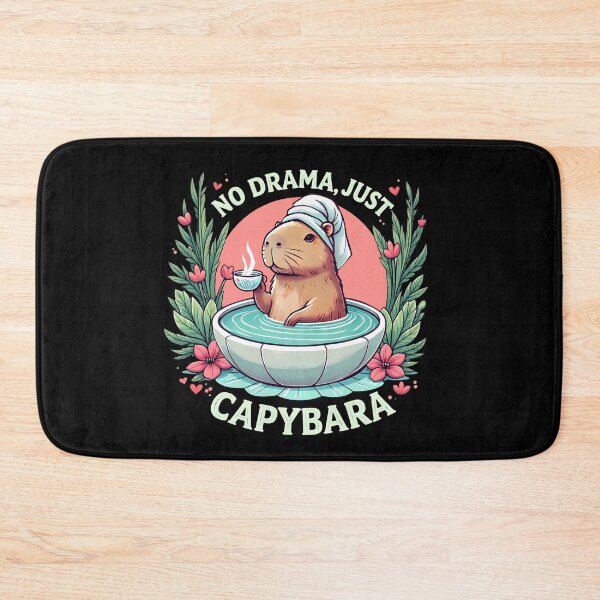 Item preview, No Drama, Just Capybara designed and sold by Dot1001.