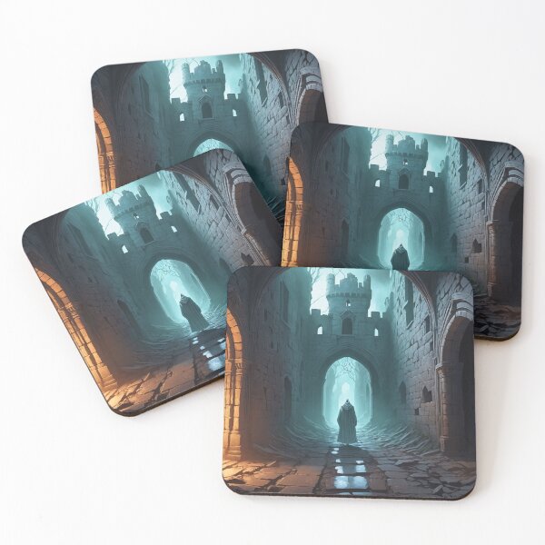 Item preview, A spectral figure drifts through the crumbling corridors of an old castle, its ghostly presence leaving a chill in the air designed and sold by Giuseppe Cammino.