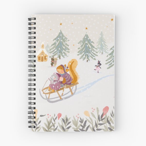 Item preview, Winter mouse and squirrel go sledging designed and sold by frabbita.