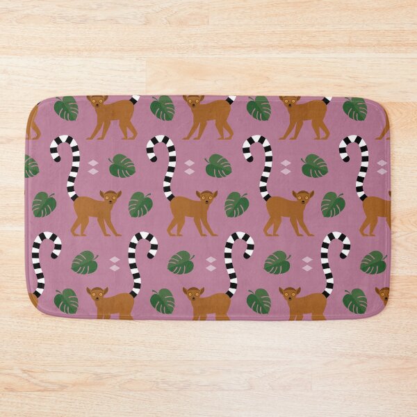 Item preview, Ringtailed lemurs on purple designed and sold by reneesillus.