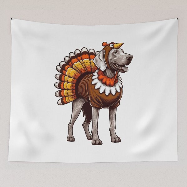 Item preview, Weimaraner Dog Thanksgiving designed and sold by doodIllustrate.