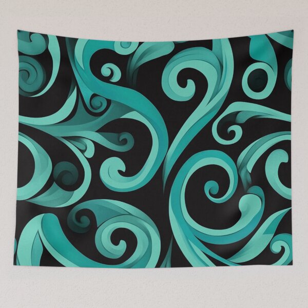 Item preview, New Zealand Māori Paua Pattern Koru Design 110 designed and sold by GrinGalore.
