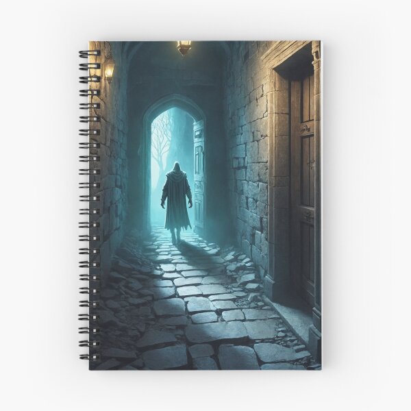 Item preview, A spectral figure drifts through the crumbling corridors of an old castle, its ghostly presence leaving a chill in the air designed and sold by Giuseppe Cammino.