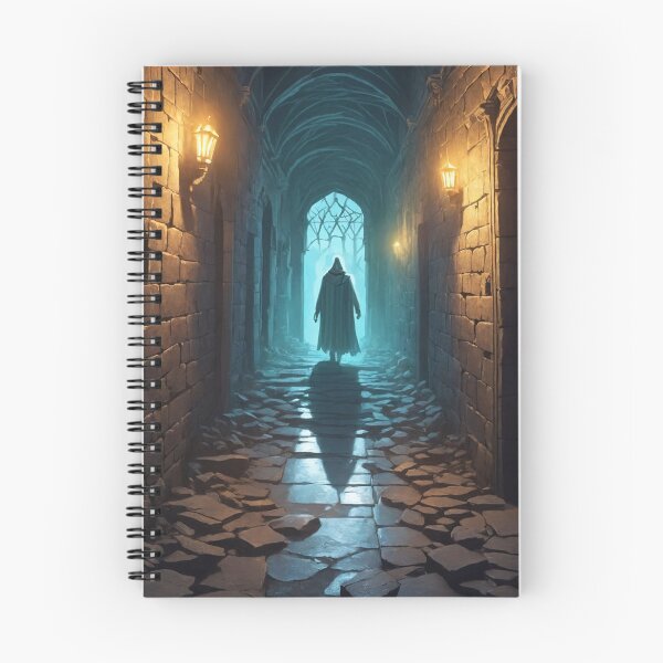 Item preview, A spectral figure drifts through the crumbling corridors of an old castle, its ghostly presence leaving a chill in the air designed and sold by Giuseppe Cammino.