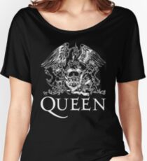 Queen Band Royal Crest Logo Women's Relaxed Fit T-Shirt