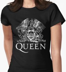 Queen Band Royal Crest Logo Women's Fitted T-Shirt