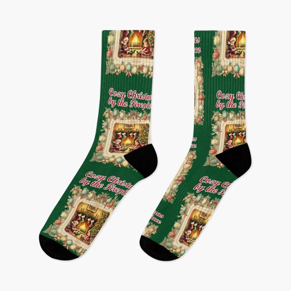 Item preview, Cozy Christmas by the Fireplace designed and sold by yphien.