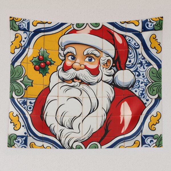 Artikelvorschau, Weihnachtsmann in Azulejos entworfen und verkauft von Hensfield.