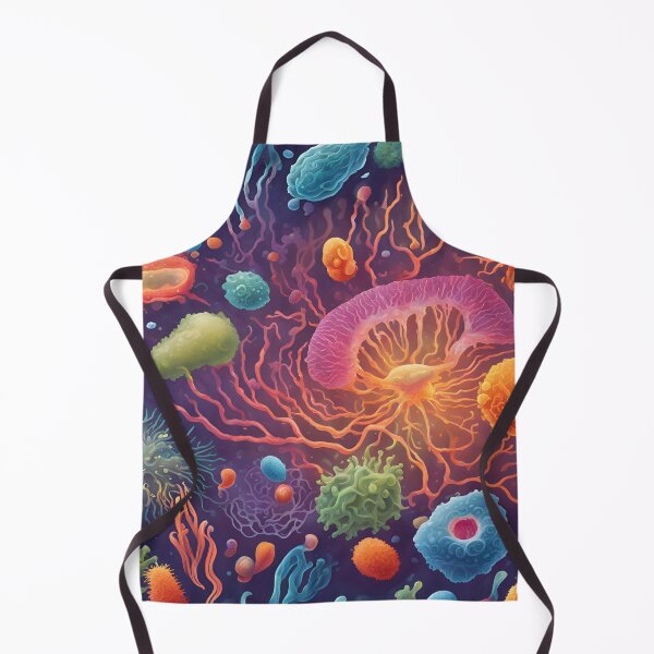 Item preview, Vibrant Microbial World Illustration designed and sold by RaiyaTees.
