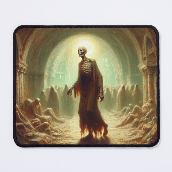 Item preview, An undead walking in a crypt - Oil painting style designed and sold by Giuseppe Cammino.