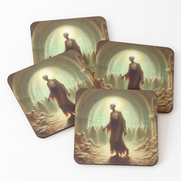 Item preview, An undead walking in a crypt - Oil painting style designed and sold by Giuseppe Cammino.