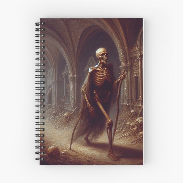 Item preview, An undead walking in a crypt - Oil painting style designed and sold by Giuseppe Cammino.