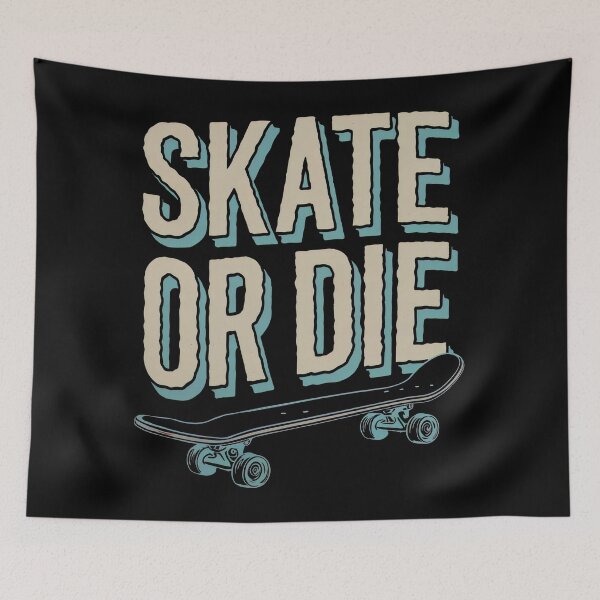 Item preview, Skate or Die - Retro Skateboarding Design designed and sold by Prime-Studio.