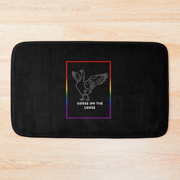Item preview, Goose on the loose, Goose with wings in flight graphic pride, silly goose, thanksgiving vibes, funny, pridebeproud, meme, cute, joke, quack quack, animals, holiday vibes designed and sold by PrideBeProud.
