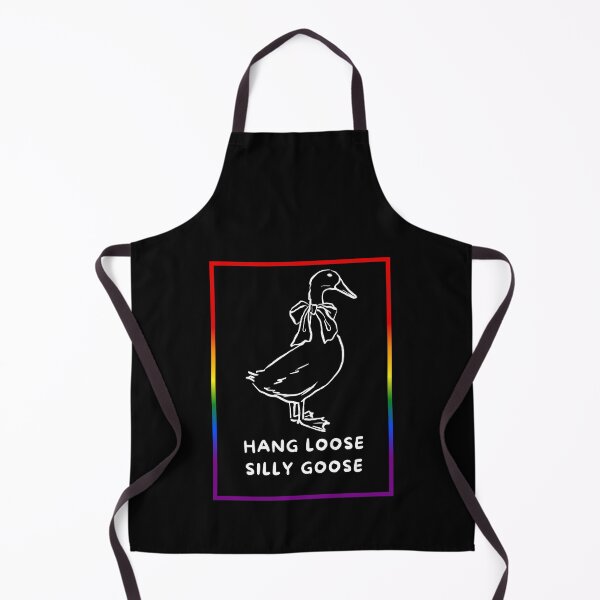 Item preview, Hang loose silly goose, Reserved goose with bow graphic pride, silly goose, thanksgiving vibes, funny, pridebeproud, meme, cute, joke, quack quack, animals, holiday vibes designed and sold by PrideBeProud.