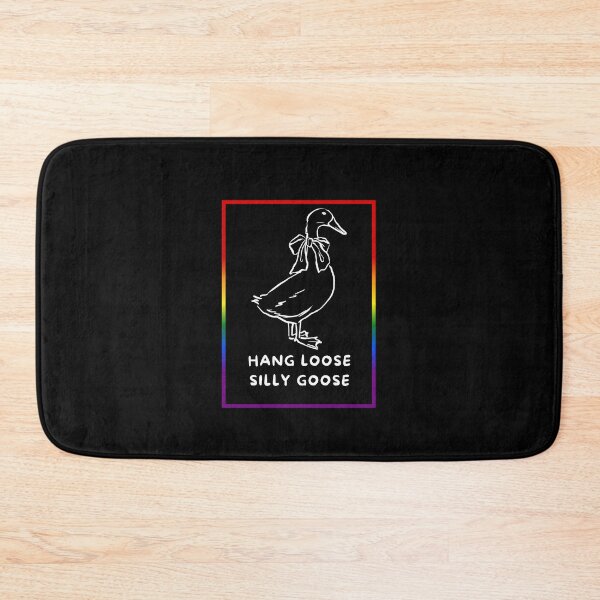 Item preview, Hang loose silly goose, Reserved goose with bow graphic pride, silly goose, thanksgiving vibes, funny, pridebeproud, meme, cute, joke, quack quack, animals, holiday vibes designed and sold by PrideBeProud.