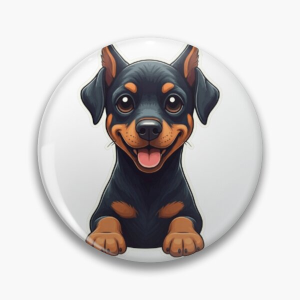 Aperçu de l'œuvre Mini Doberman créée et vendue par StickersRyous.