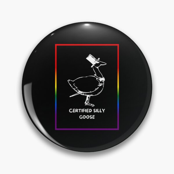 Item preview, Certified silly goose, goose with bow tie and top hat graphic pride, silly goose, thanksgiving vibes, funny, pridebeproud, meme, cute, joke, quack quack, animals, holiday vibes designed and sold by PrideBeProud.