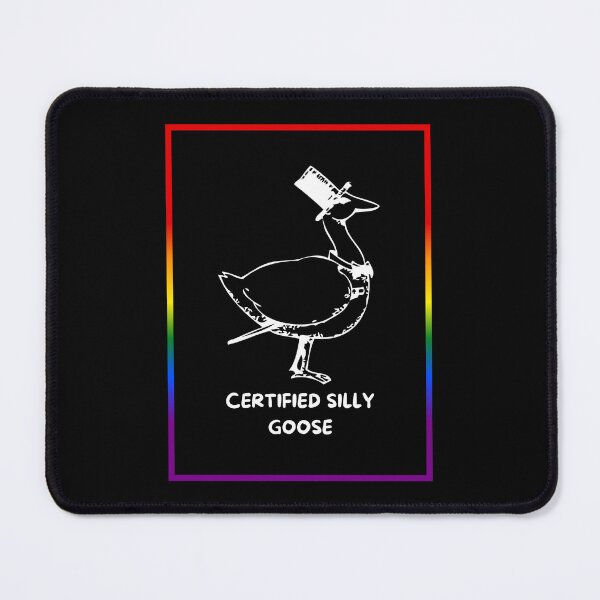 Item preview, Certified silly goose, goose with bow tie and top hat graphic pride, silly goose, thanksgiving vibes, funny, pridebeproud, meme, cute, joke, quack quack, animals, holiday vibes designed and sold by PrideBeProud.