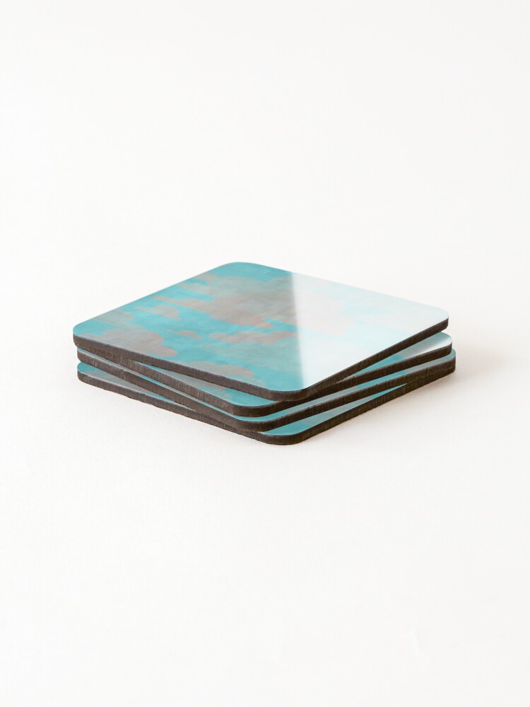 Thumbnail 4 of 5, Coasters (Set of 4), Spring clouds pattern designed and sold by MattSirach.