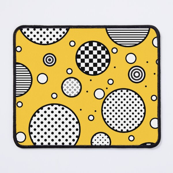 Item preview, Yellow euphoria- abstract geometric composition/ yellow, black and white. designed and sold by My-fake-places.
