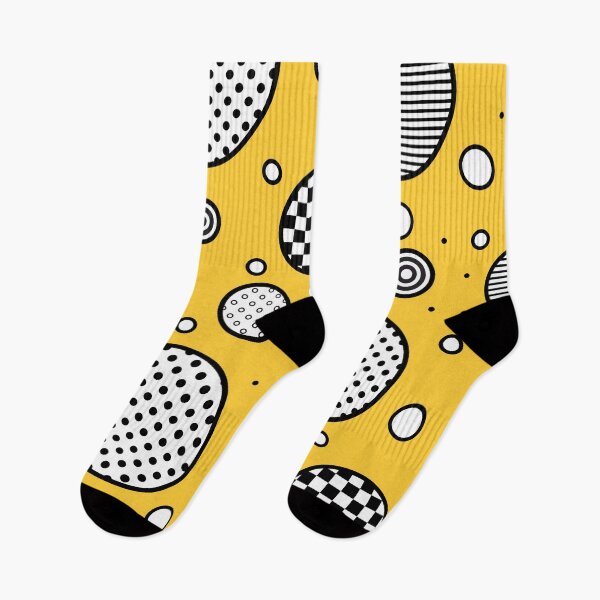 Item preview, Yellow euphoria- abstract geometric composition/ yellow, black and white. designed and sold by My-fake-places.