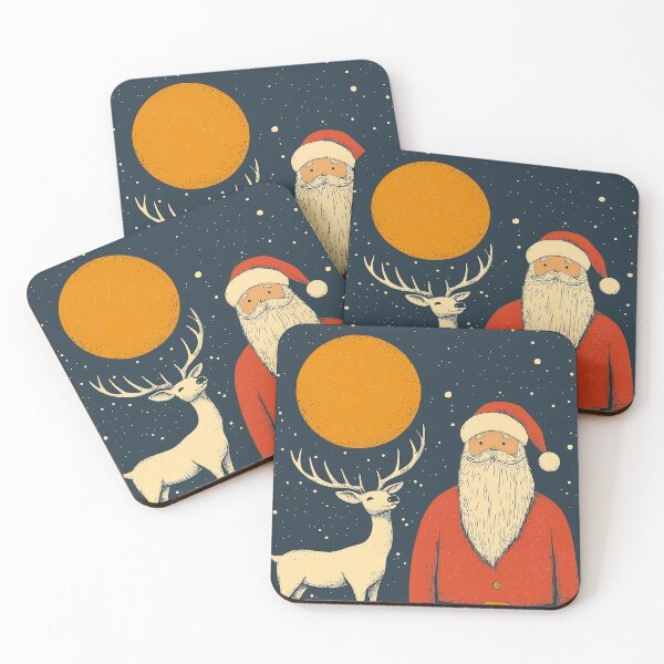 Item preview, Santa with raindeer, Christmas theme designed and sold by tamtana.