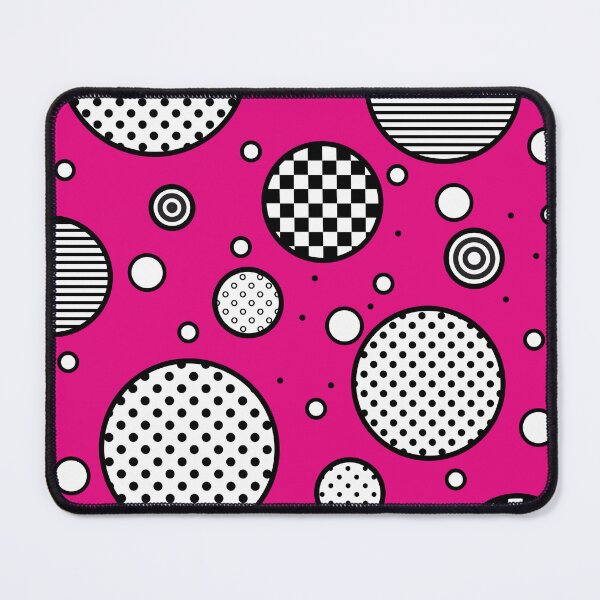 Item preview, Magenta euphoria- abstract geometric composition/Magenta, black and white. designed and sold by My-fake-places.