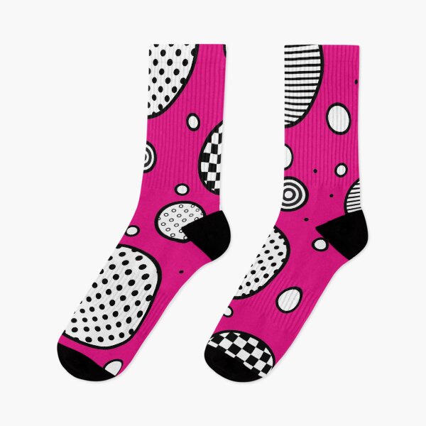 Item preview, Magenta euphoria- abstract geometric composition/Magenta, black and white. designed and sold by My-fake-places.