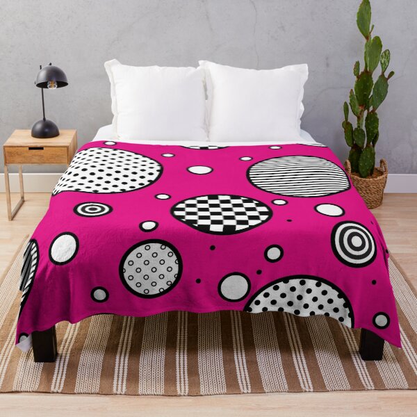 Item preview, Magenta euphoria- abstract geometric composition/Magenta, black and white. designed and sold by My-fake-places.