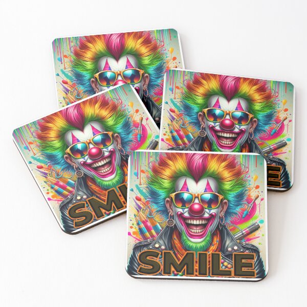 Item preview, Vibrant Smiling Clown Art  designed and sold by BenO63.