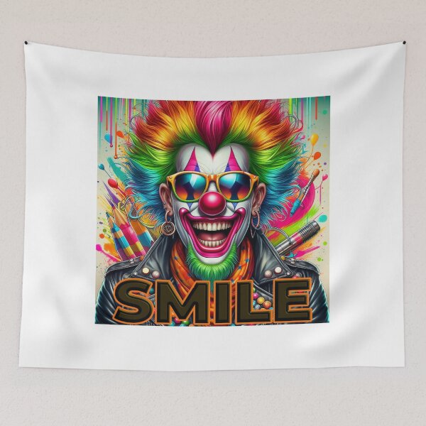 Item preview, Vibrant Smiling Clown Art  designed and sold by BenO63.