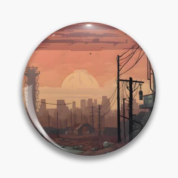 Item preview, Post-Apocalyptic Sunset Over Ruins designed and sold by GreenInkXpress.