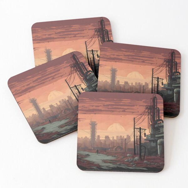 Item preview, Post-Apocalyptic Sunset Over Ruins designed and sold by GreenInkXpress.