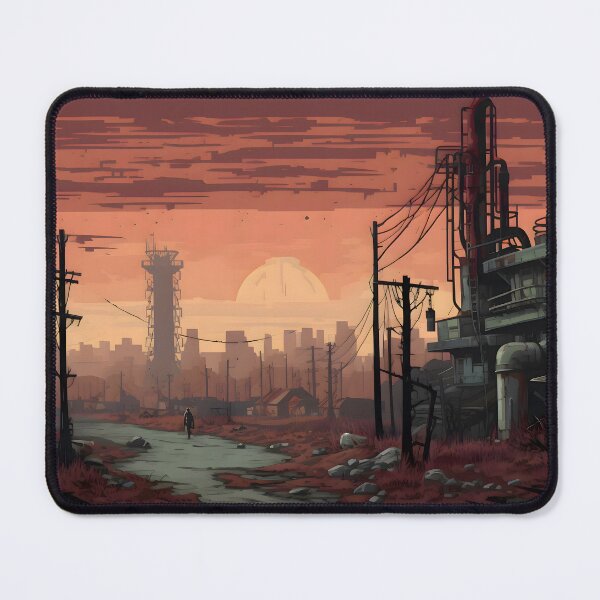 Item preview, Post-Apocalyptic Sunset Over Ruins designed and sold by GreenInkXpress.