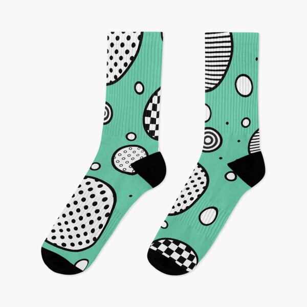 Item preview, Turquoise euphoria- abstract geometric composition/ turquoise, black and white. designed and sold by My-fake-places.