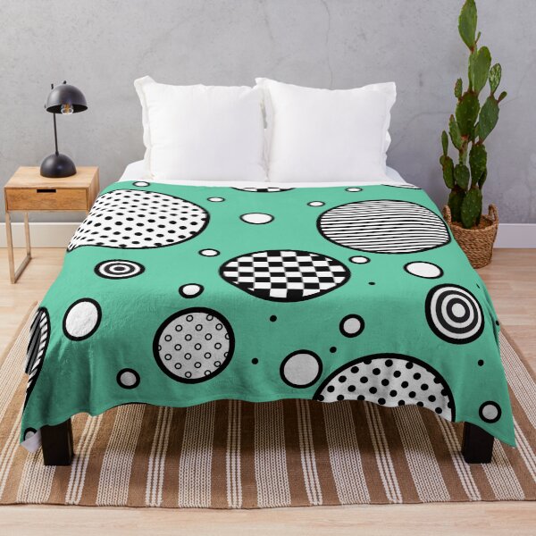 Item preview, Turquoise euphoria- abstract geometric composition/ turquoise, black and white. designed and sold by My-fake-places.