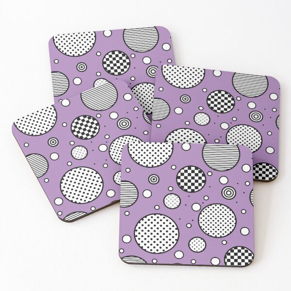 Item preview, Violet euphoria- abstract geometric composition/ violet, black and white. designed and sold by My-fake-places.