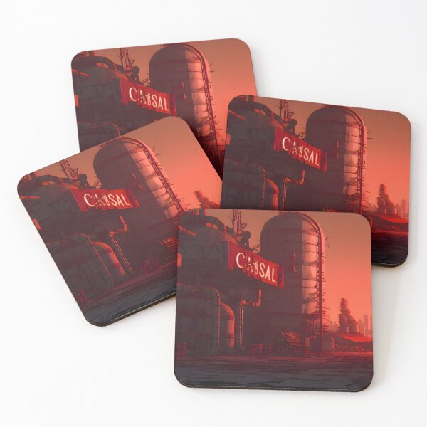 Item preview, Rusting Industry Under Blood-Red Skies designed and sold by GreenInkXpress.