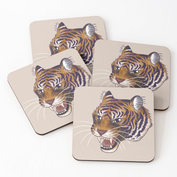 Item preview, Illustrative Tiger Roaring designed and sold by Ericat-Tattoo.