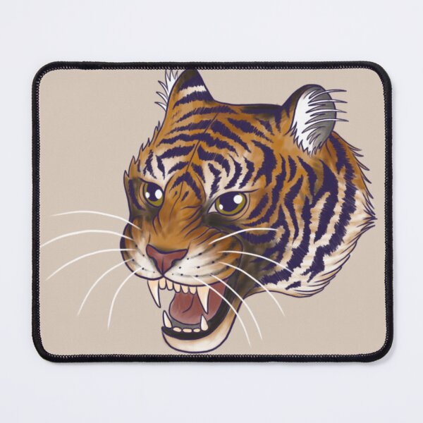 Item preview, Illustrative Tiger Roaring designed and sold by Ericat-Tattoo.