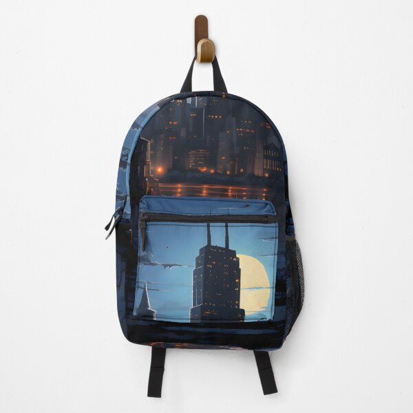 Item preview, Moonlit City Skyline by the Waterfront designed and sold by GreenInkXpress.