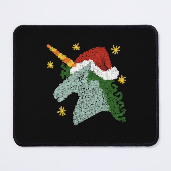 Item preview, Ugly Holiday Unicorn in Santa Hat designed and sold by wildjellybeans.