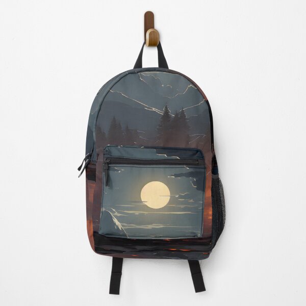 Item preview, Haunted Village Under a Full Moon designed and sold by GreenInkXpress.