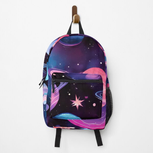 Item preview, Whimsical Space Theme with Planets, Stars, Nebulae in Vivid Blues and Pinks designed and sold by Jasava Shop.