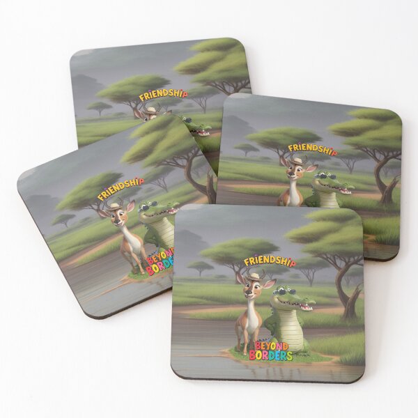 Item preview, Friendship: Beyond Borders - Crocodile and Antelope designed and sold by AleksKos.